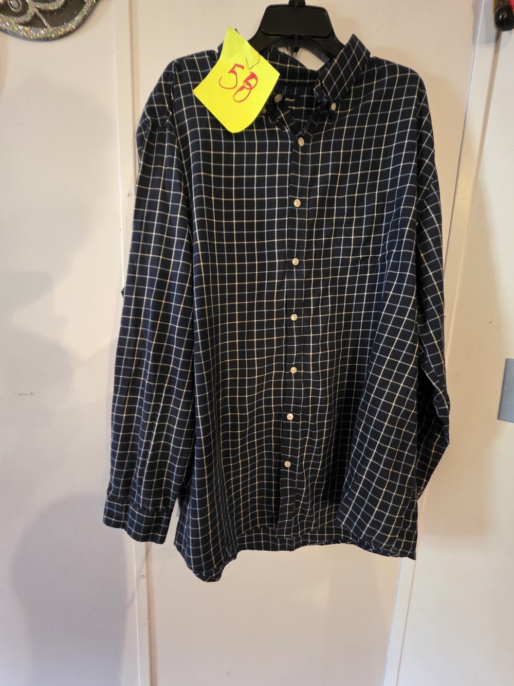 Croft & Barrow Mens Dress Shirt Long Sleeves Size 3xlarge Tall Blue